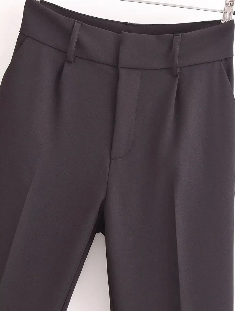 Women's Pencil Trousers High Waist Slimming Long Pants