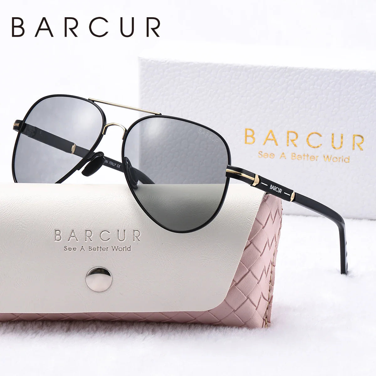 Stevvex oversized polarized sunglasses for women with double beam metal elliptical frame and UV400 protection, stylish summer eyewear