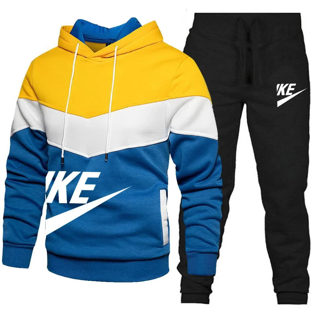 2025 New Autumn Winter Men's Sets Zipper Hoodie+Pants Pieces Casual Tracksuit Male Sportswear Brand Clothing Sweat Suit ZITA LA BELLE ÉLITE