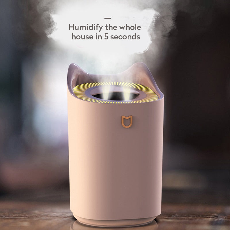 Humidifier Home 3L Air Ultrasonic Essential Oil Aroma Diffuser Double Maroon Asteria