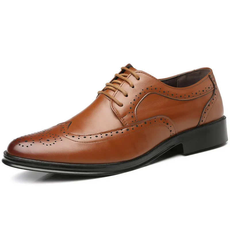 Men's Oxford Shoes Genuine Calfskin Leather