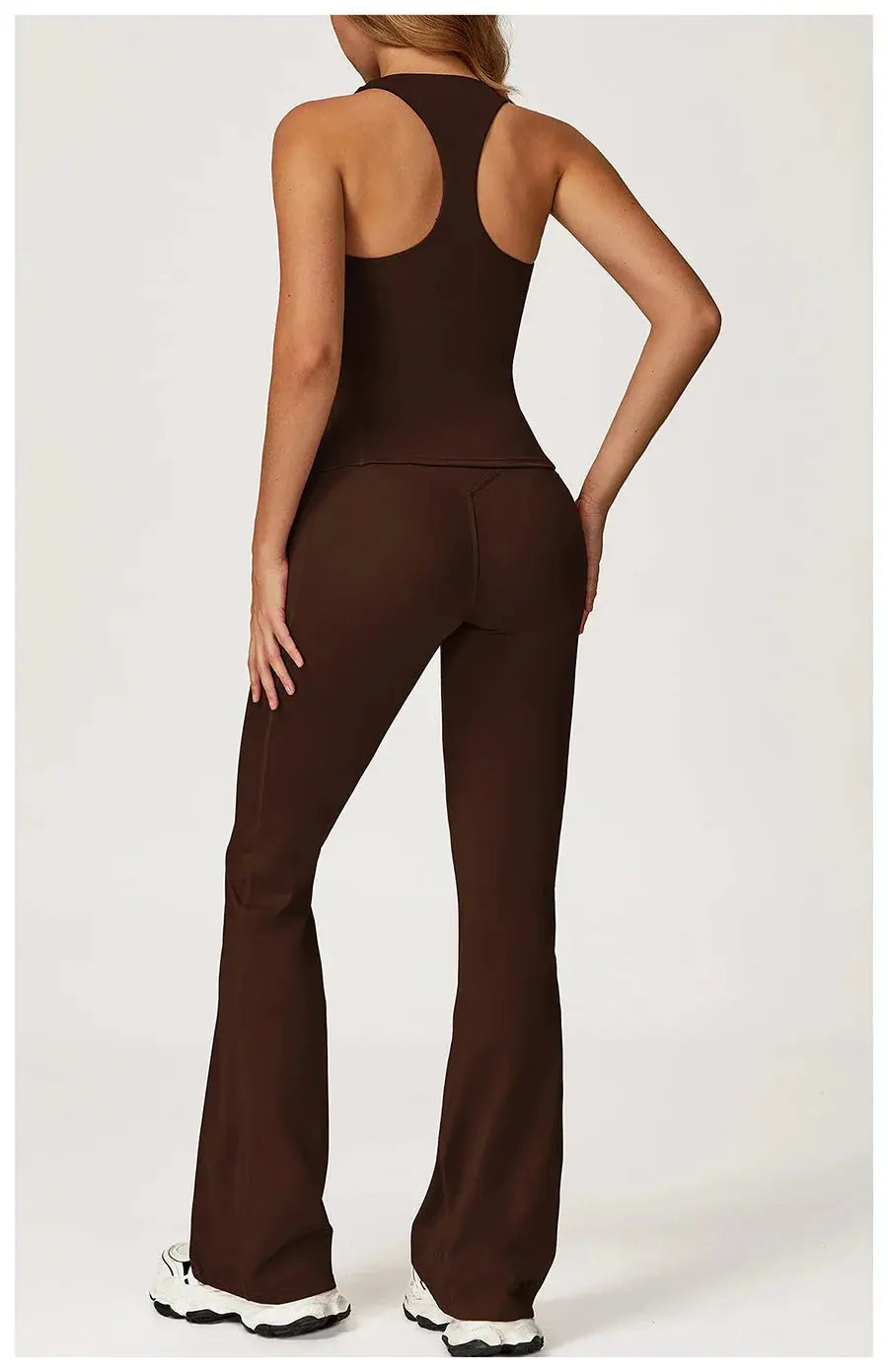 Yoga Set 2 Pieces Workout Outfits Fitness Sportswear Gym Tracksuit High Waist Leggings Sports Vest Athletic Wear Women Clothes ZITA LA BELLE ÉLITE