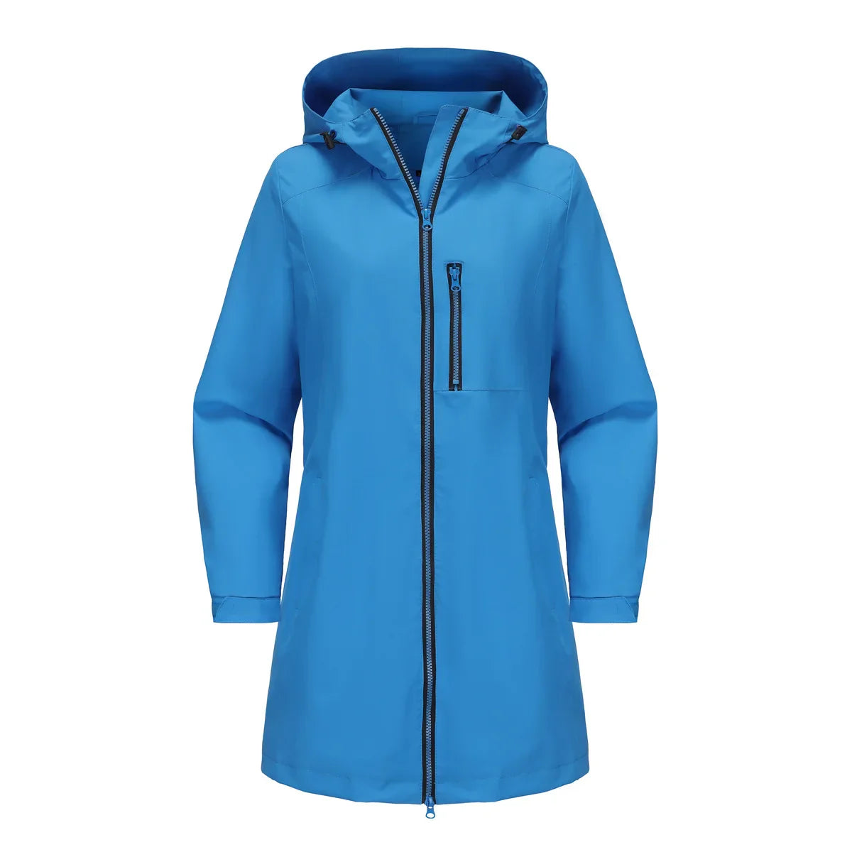 Spring Women's Hooded Long Jacket, Size S-3XL