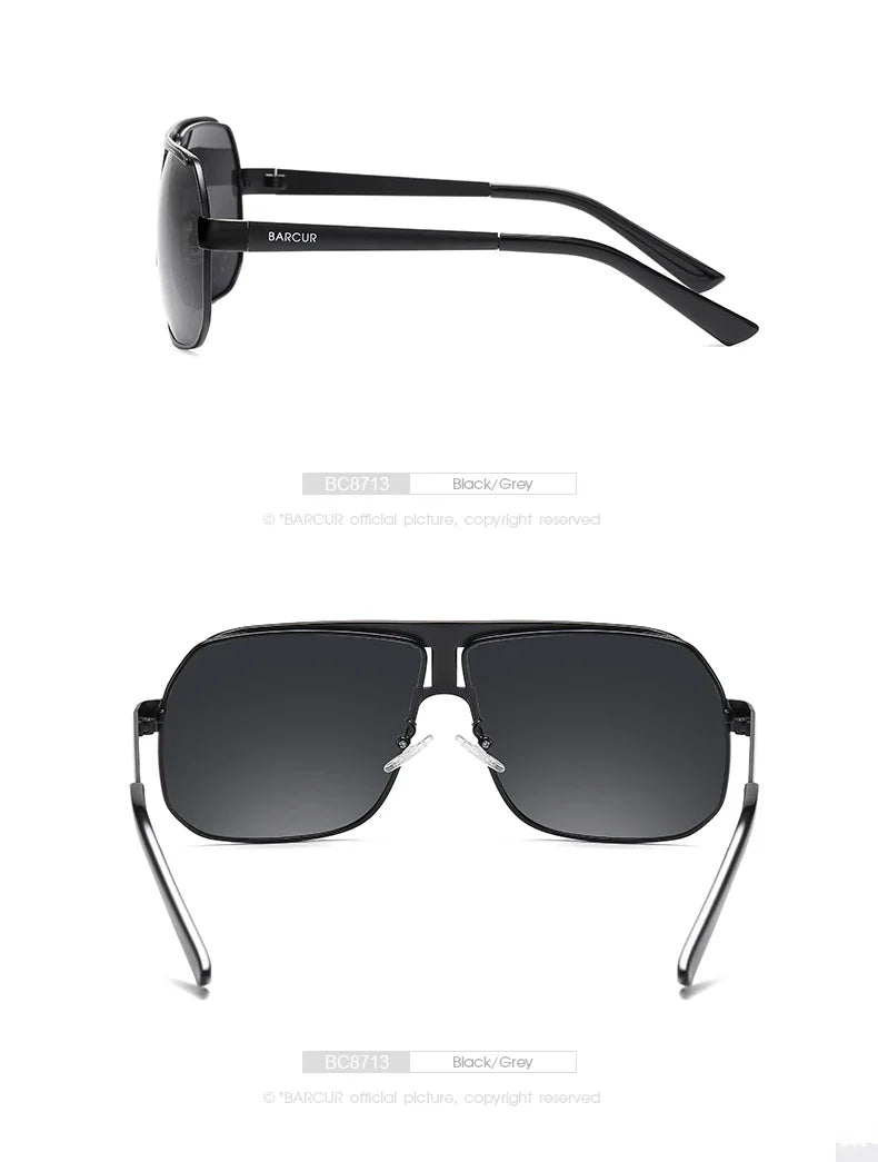 Stevvex BARCUR polarized sports sunglasses for men with gradient lenses, UV400 protection, suitable for fishing, driving, hiking, outdoor activities