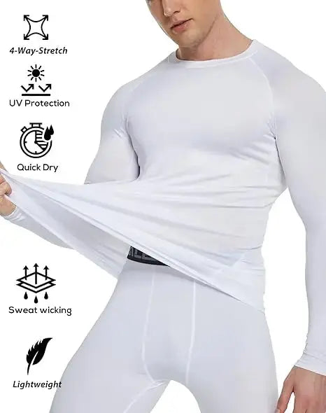 Men's fitness long sleeve suit, sports T-shirt tight and elastic, gym fitness training, quick dry comfortable fit ZITA LA BELLE ÉLITE