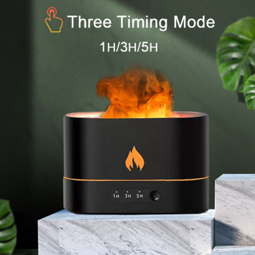 Essential Oil Diffuser With Flaming Effect And Timer Yellow Pandora