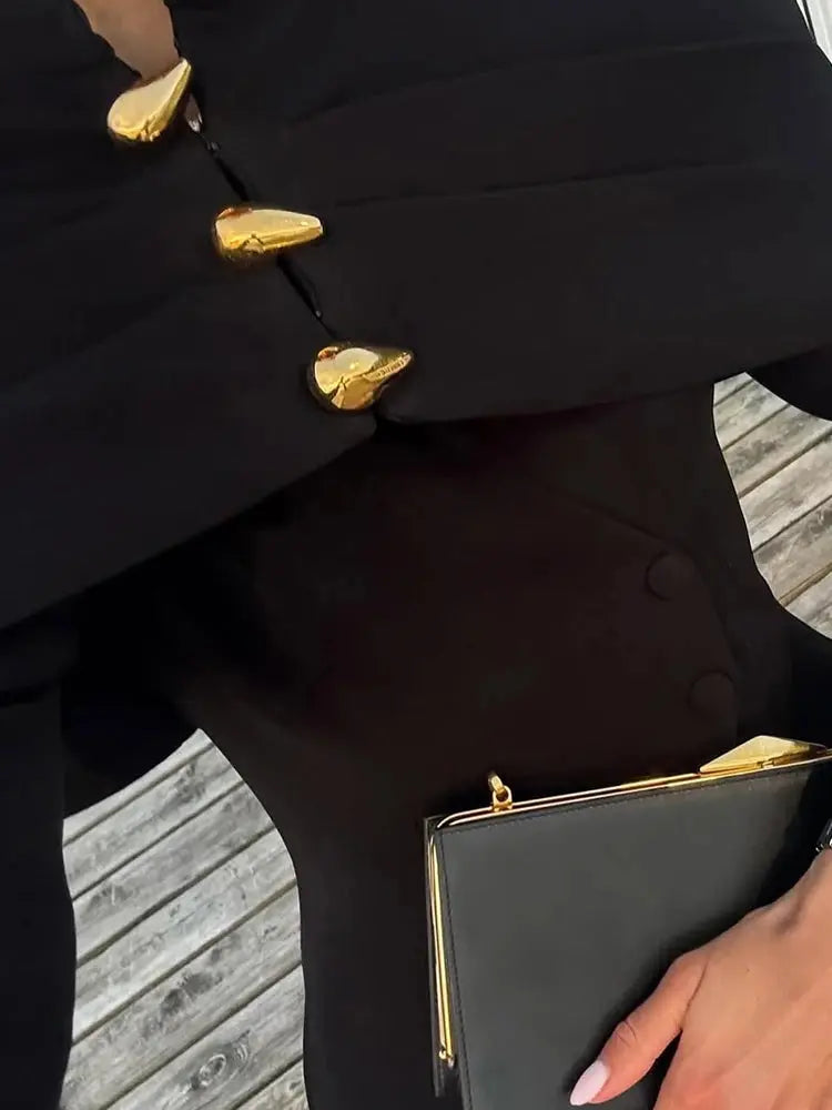 MoaaYina Winter Gray Black Coat With Grid Pattern And Double Breasted Lace Up Coat With Fungus Edge S-4XL ZITA LA BELLE ÉLITE