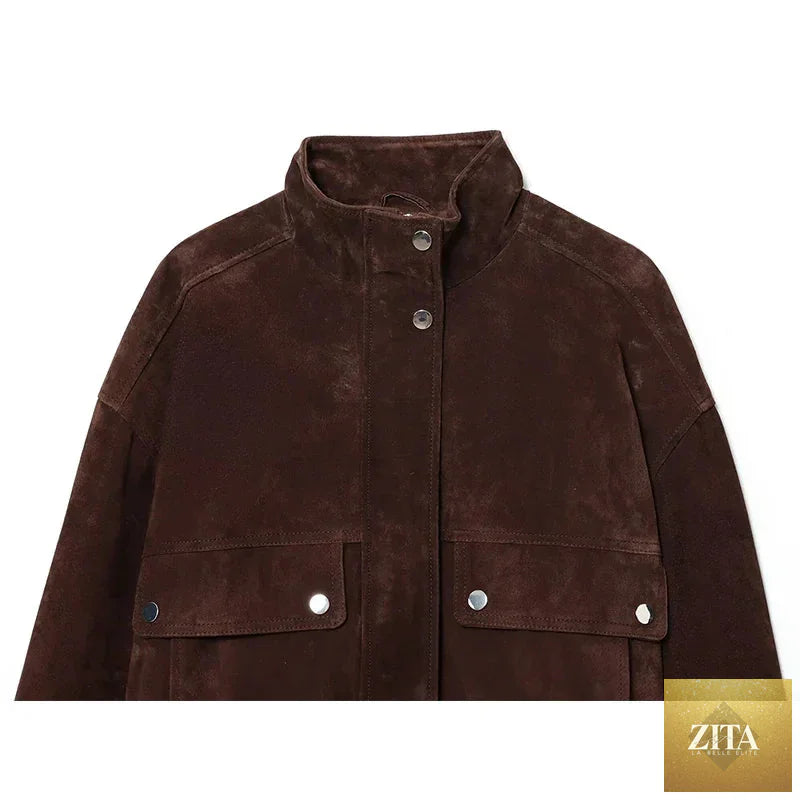 Women's Autumn Jackets 2025 New Fashion Big Pocket Elegant Women's Slim Warm Jackets Autumn Street Chic Young Student Coats