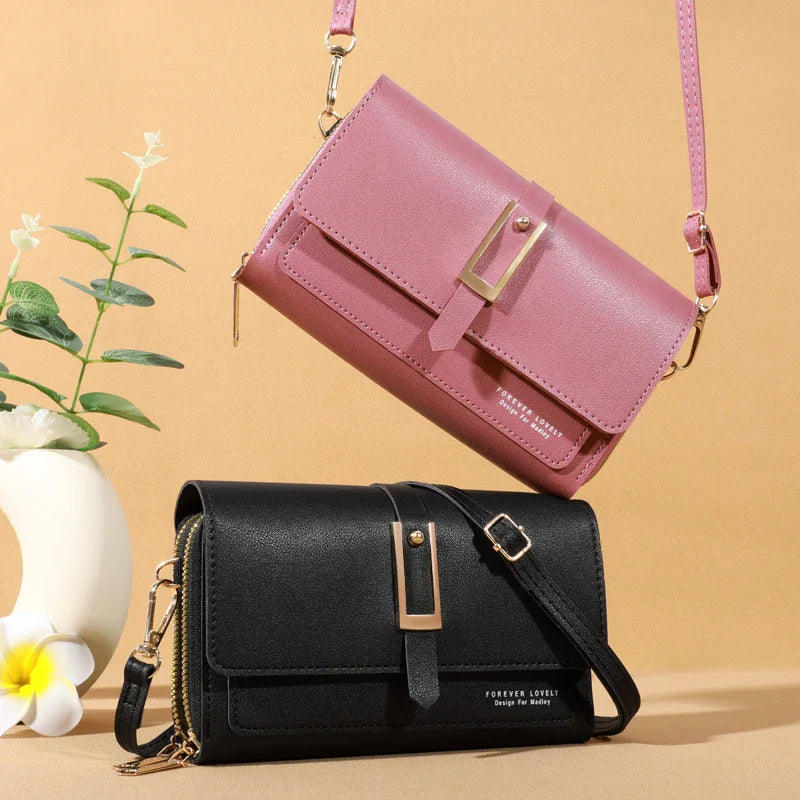 Small Crossbody Shoulder Bag for Women with Soft Material Compact Size for Cells and Card Holder