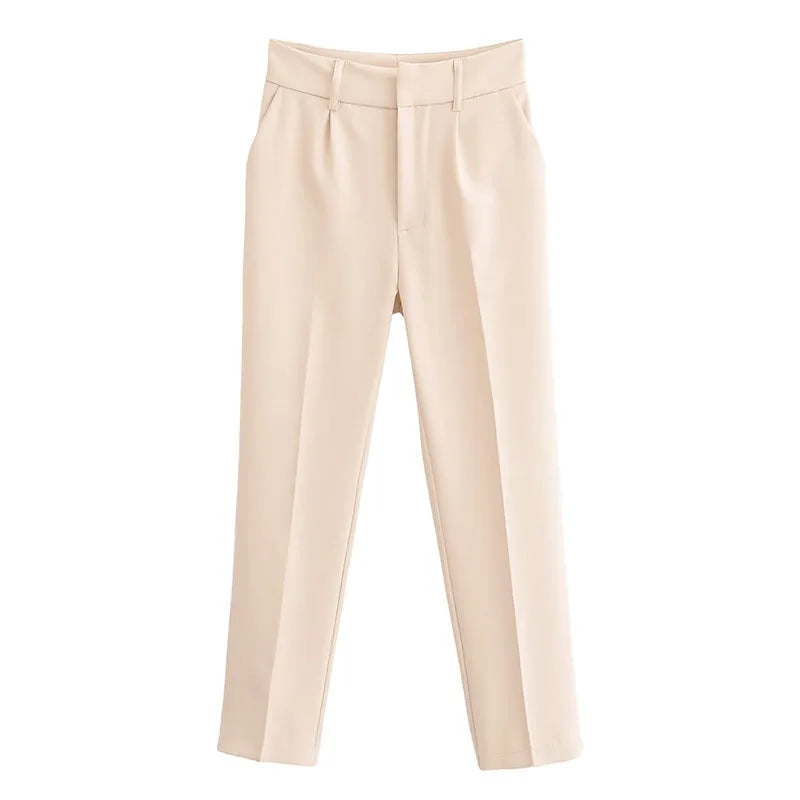Women's Pencil Trousers High Waist Slimming Long Pants