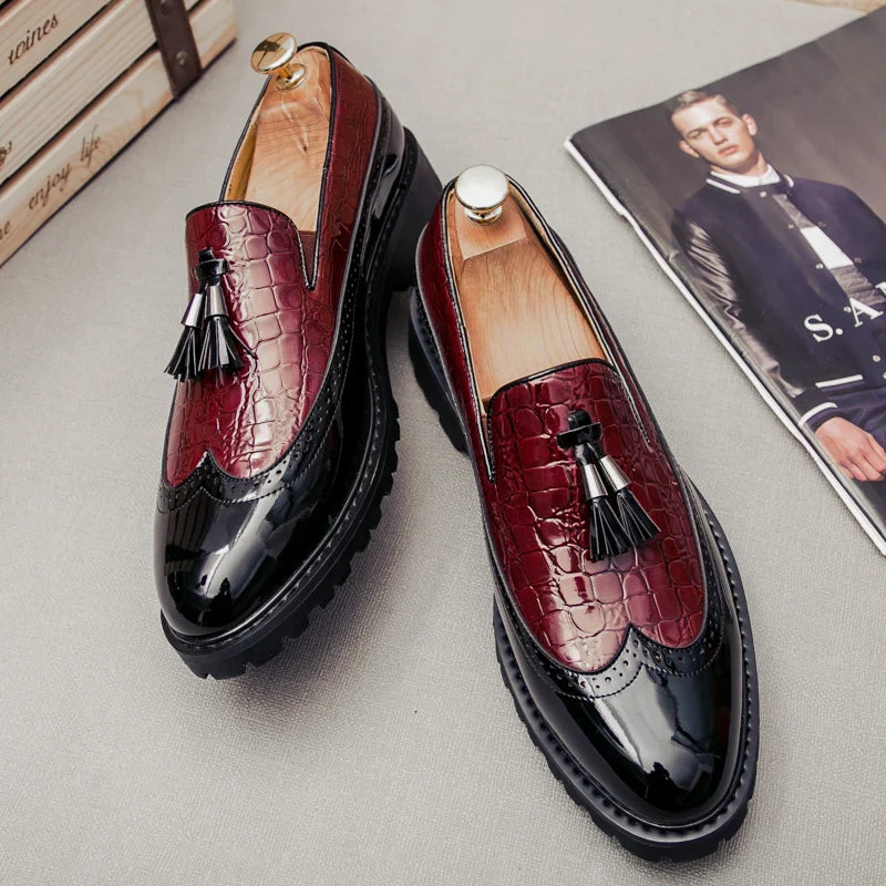 Men's fashion loafers low cut breathable formal comfortable anti-slip shoes