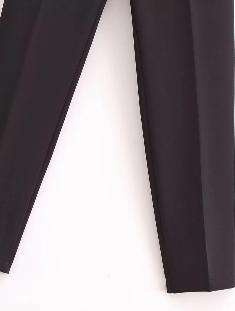Women's Pencil Trousers High Waist Slimming Long Pants