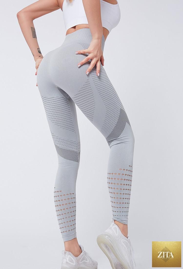Women Mesh Leggings High Waist Seamless Fitness Leggings Fashion Female Gym Workout Leggings Seamless Gym Running Stylish Tight Athletic Leggings Soft Active Legging For Women