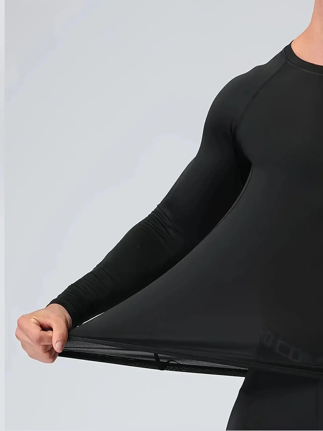 Men's fitness long sleeve suit, sports T-shirt tight and elastic, gym fitness training, quick dry comfortable fit ZITA LA BELLE ÉLITE