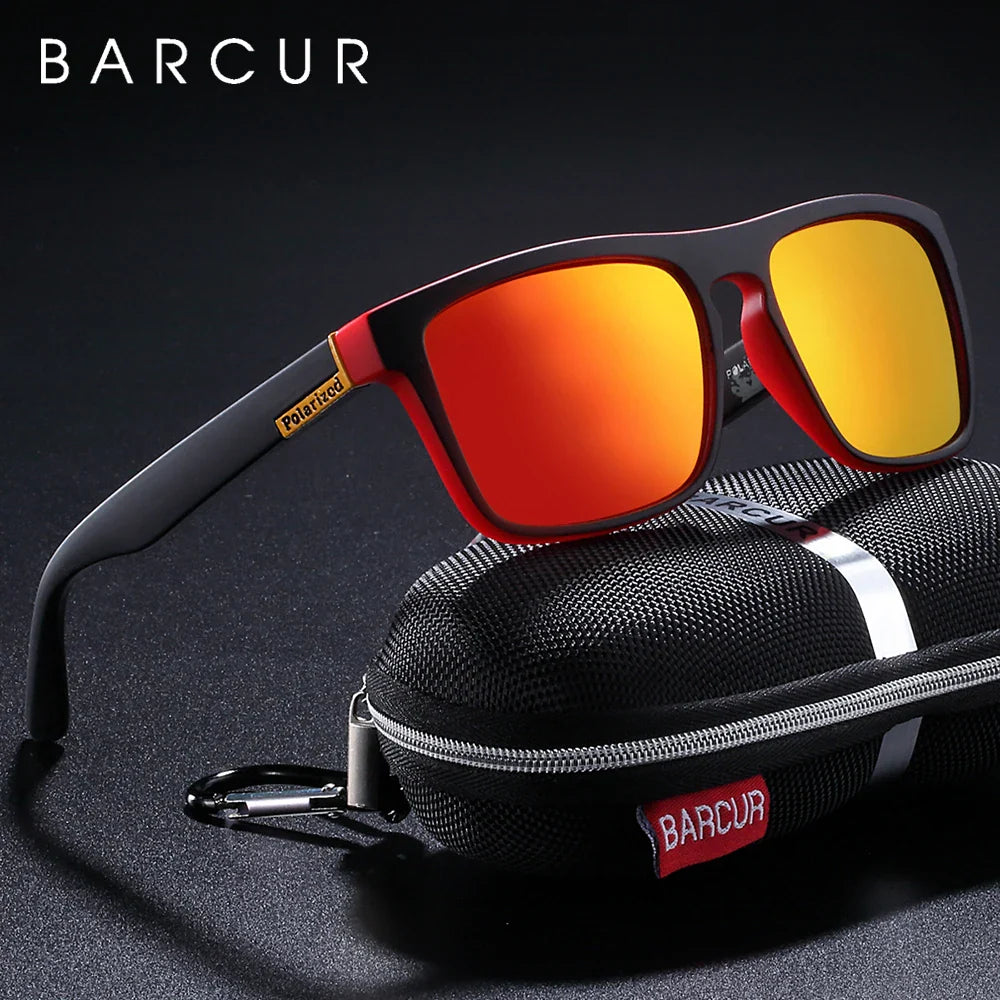 Stevvex BARCUR men's polarized driving sunglasses with UV400 protection, lightweight TR90 frame, anti-glare lenses, stylish summer eyewear