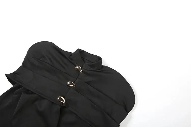 MoaaYina Winter Gray Black Coat With Grid Pattern And Double Breasted Lace Up Coat With Fungus Edge S-4XL ZITA LA BELLE ÉLITE