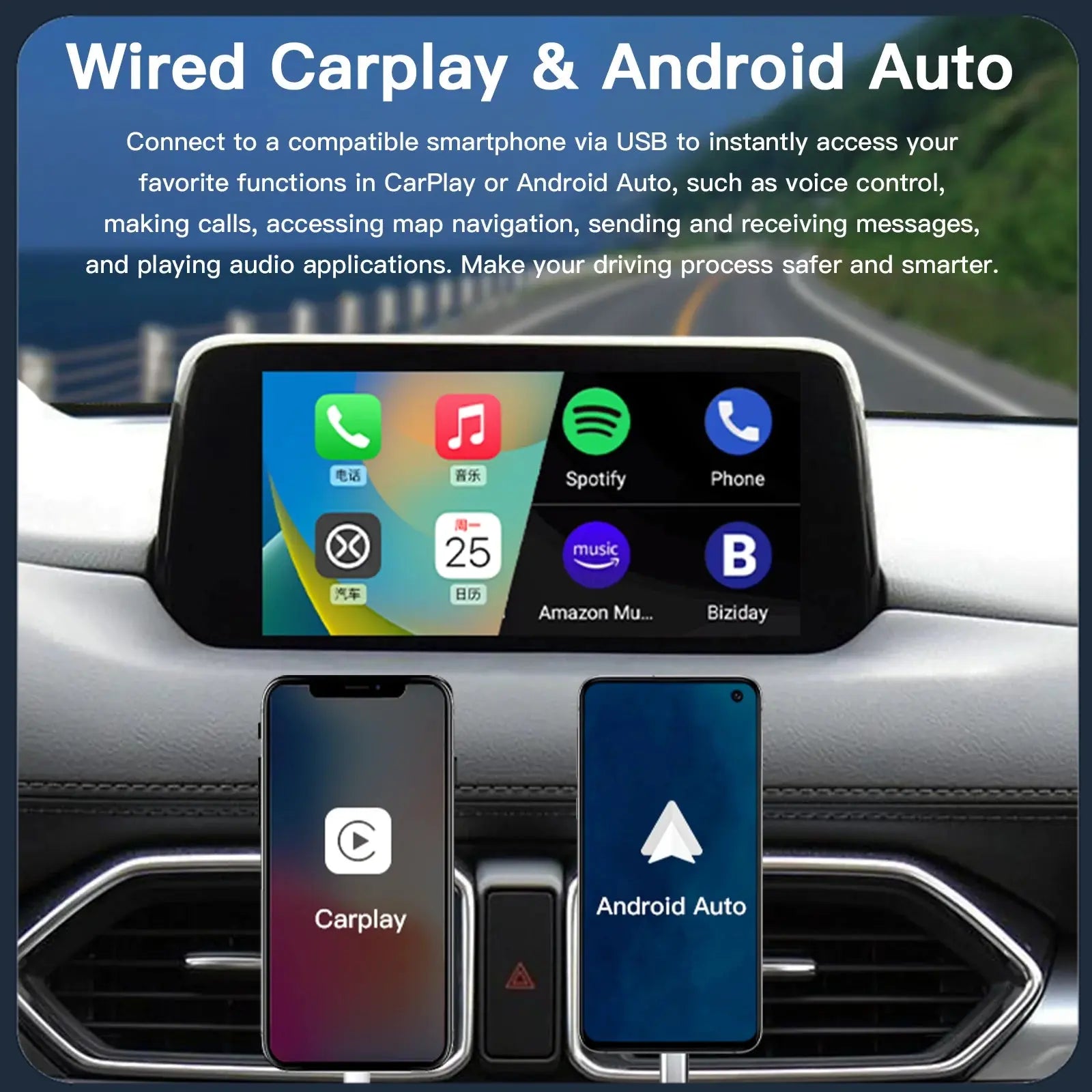 NEW P3 For Wireless Apple CarPlay Android Auto Adapter USB Hub OEM for Retrofit Mazda 2 3 6 CX3 CX5 CX8 CX9 MX5 TK78669U0C Kit ZITA LA BELLE ÉLITE