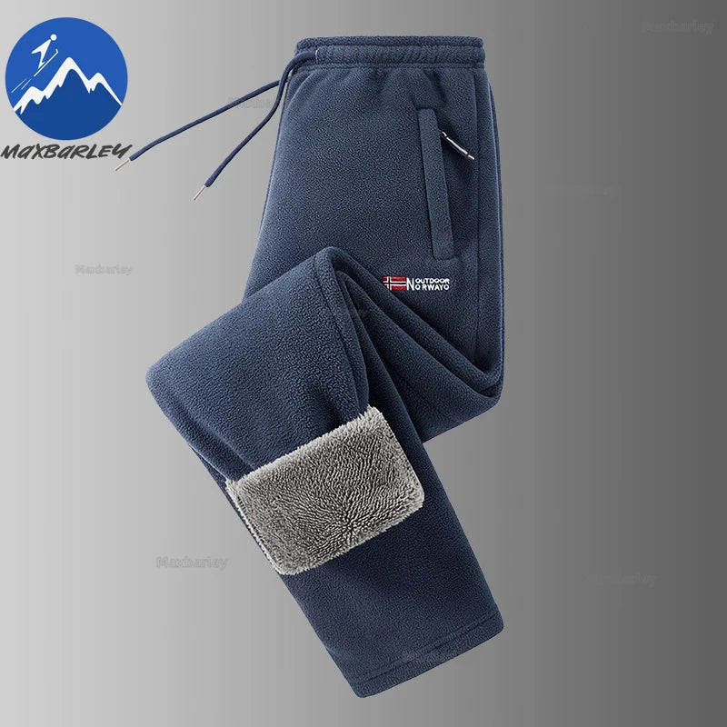 Maxbarley Winter Sportswear Set Mens Retro Training Thick Fleece Jacket + Pants Two Piece Set Casual Ski Running Tracksuit Suit ZITA LA BELLE ÉLITE