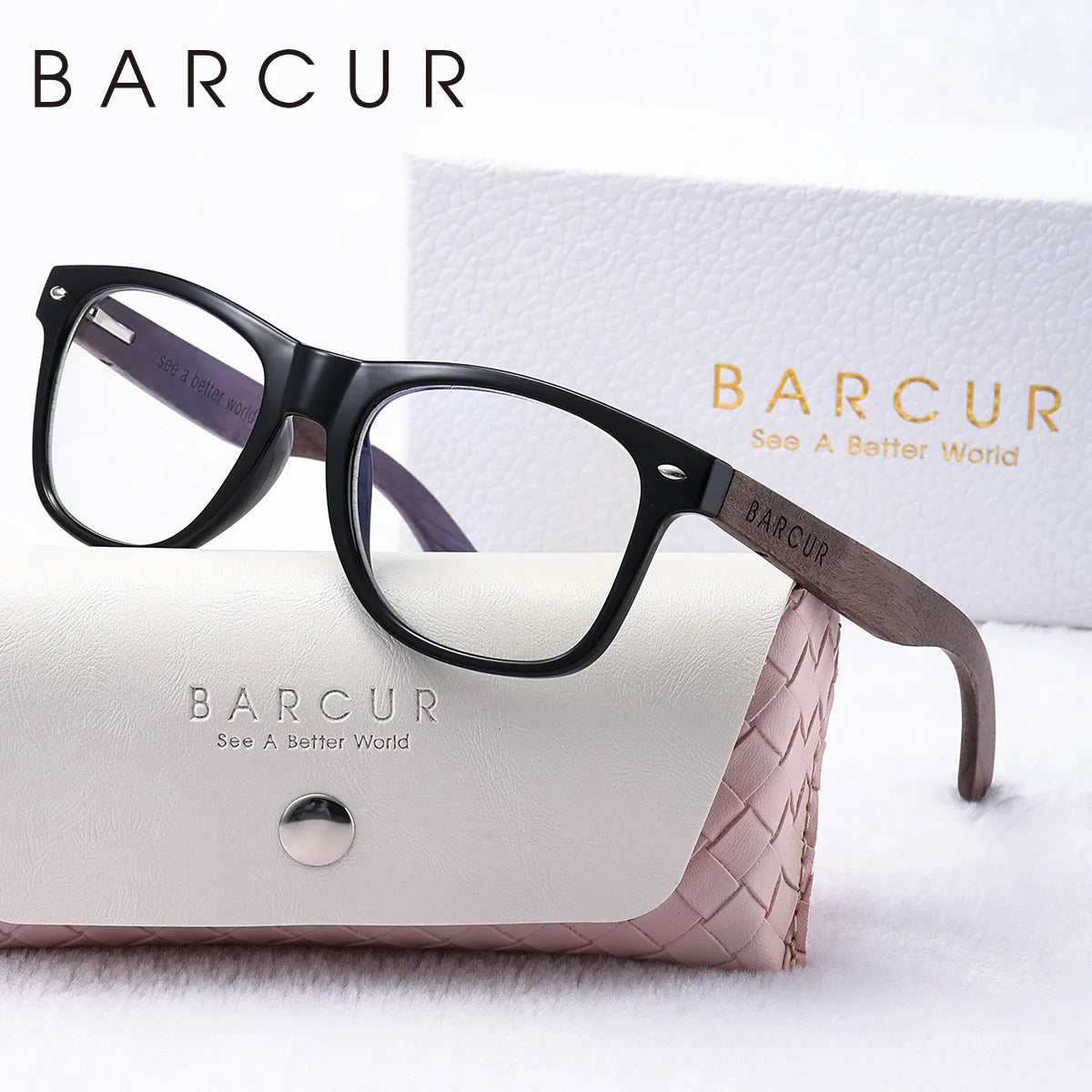 Stevvex BARCUR women's sunglasses with natural wood frames, polarized lenses, dark mirror finish, UVA/UVB protection, stylish summer eyewear