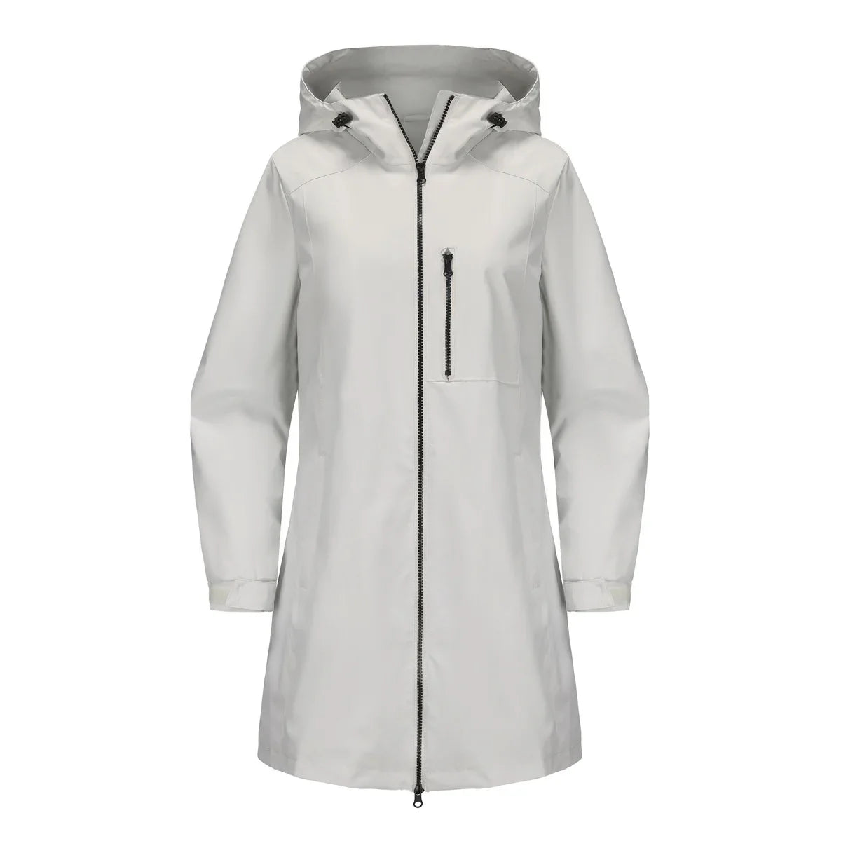 Spring Women's Hooded Long Jacket, Size S-3XL