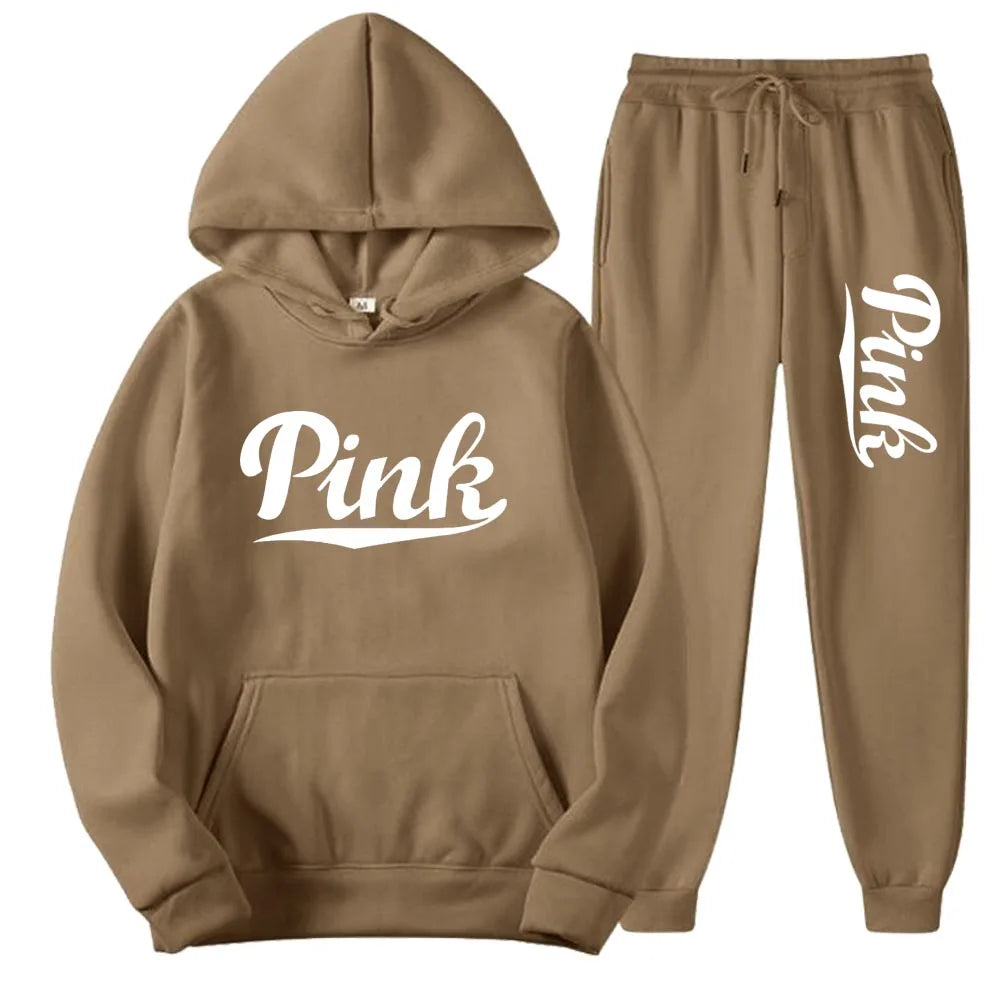 Tracksuits Men/Women Casual Solid Warm Suits Hoodies Sweatpants Autumn Winter Pullover Sweatshirts Pants Sports Suit Two Piece ZITA LA BELLE ÉLITE