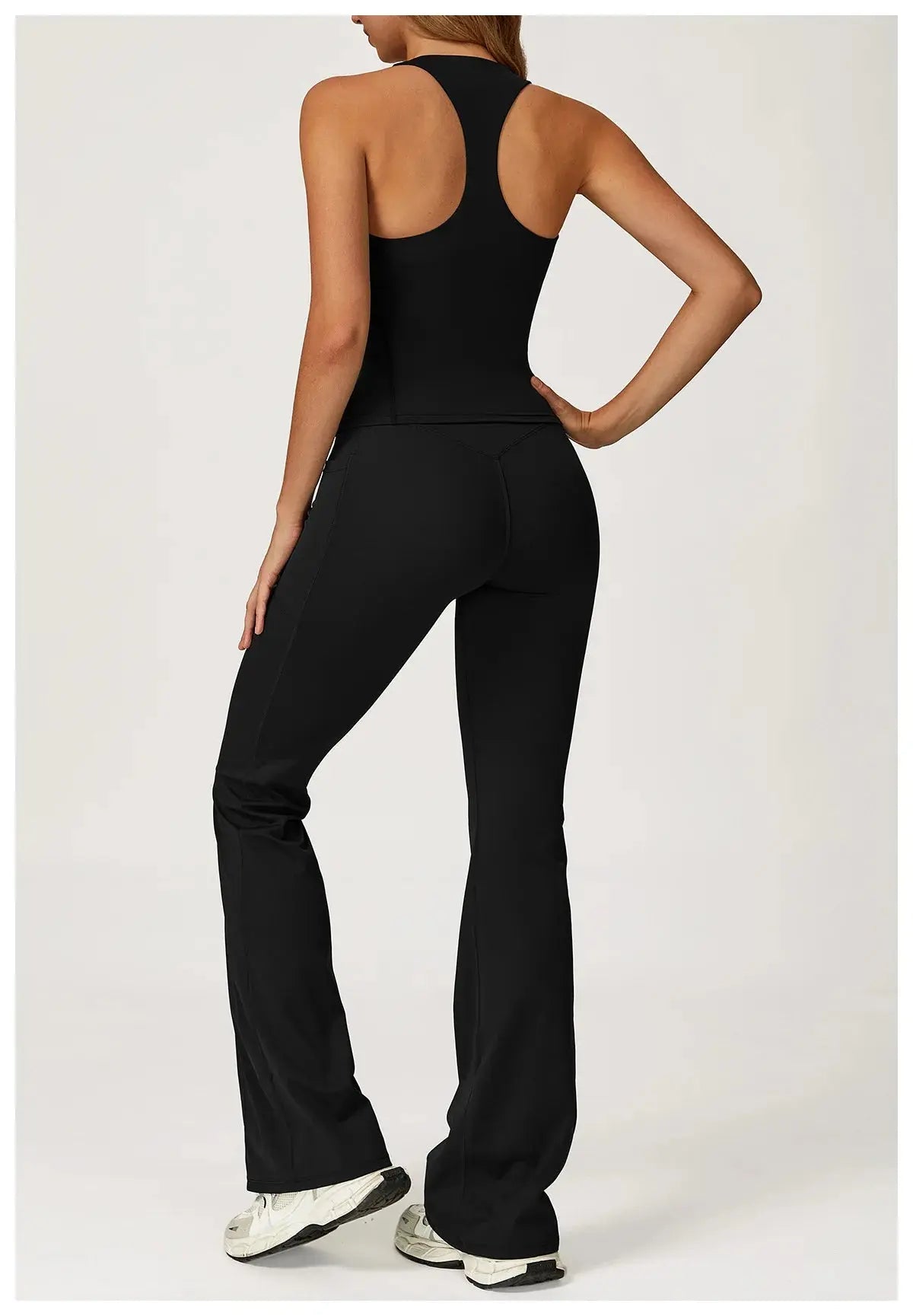 Yoga Set 2 Pieces Workout Outfits Fitness Sportswear Gym Tracksuit High Waist Leggings Sports Vest Athletic Wear Women Clothes ZITA LA BELLE ÉLITE