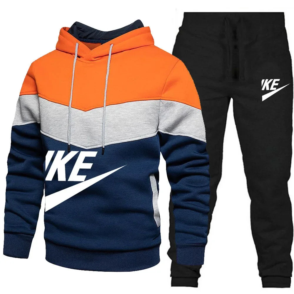 2025 New Autumn Winter Men's Sets Zipper Hoodie+Pants Pieces Casual Tracksuit Male Sportswear Brand Clothing Sweat Suit ZITA LA BELLE ÉLITE