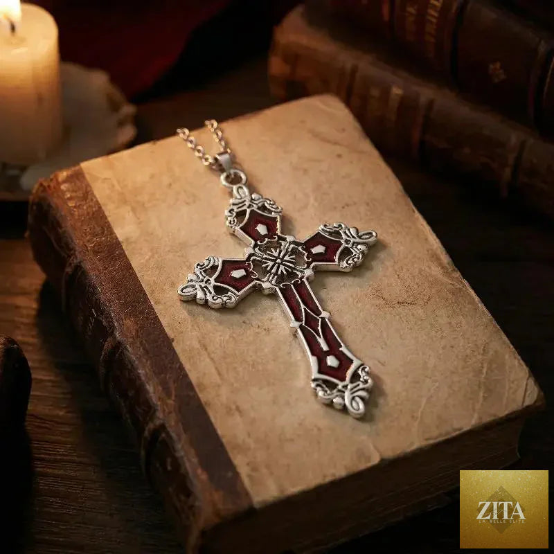 5-piece Gothic necklace set for women featuring heart, bat, spider, and cross pendants, stylish Halloween jewelry by FLIPSTYLEZLLC