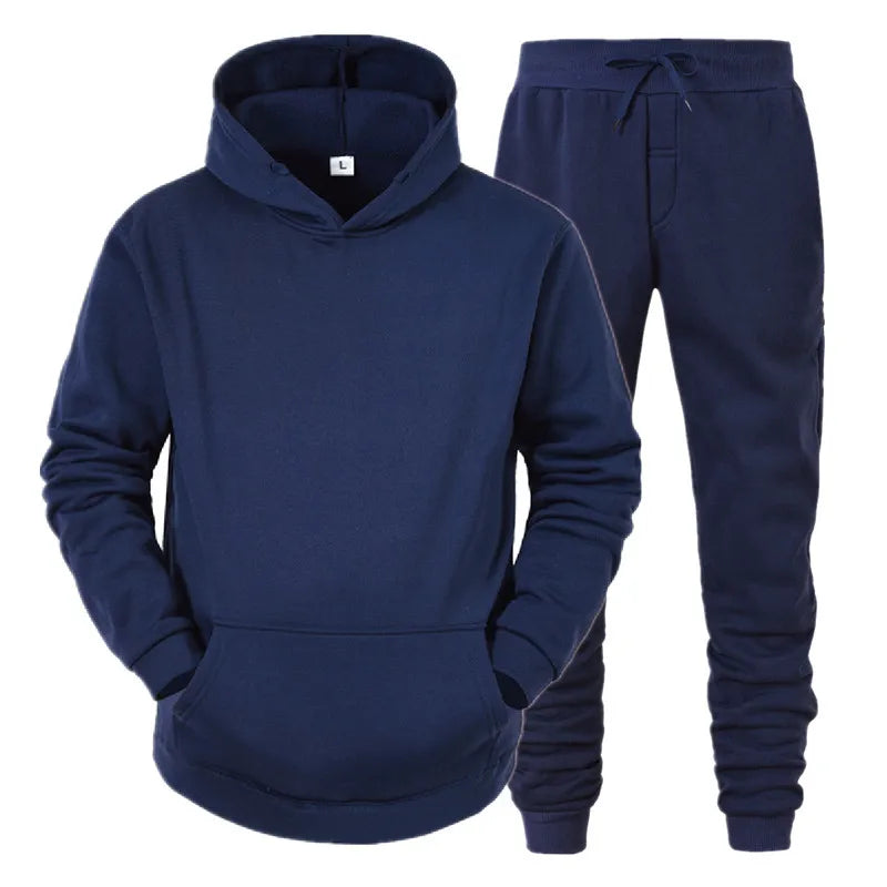 Men Sportswear Sweater Suit Hoodies + Pants Sports Clothing Spring Autumn Sets Jogging Trousers Running Male Tracksuits ZITA LA BELLE ÉLITE