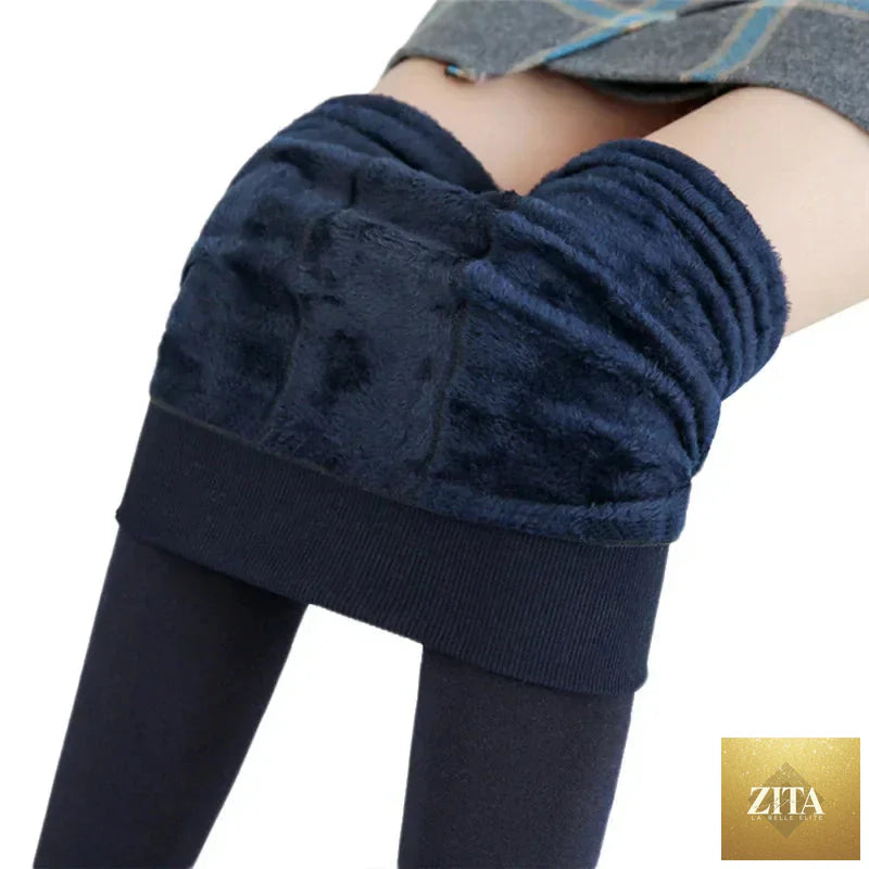 Women Winter Leggings – High Waist Warm Velvet Stretch Pants