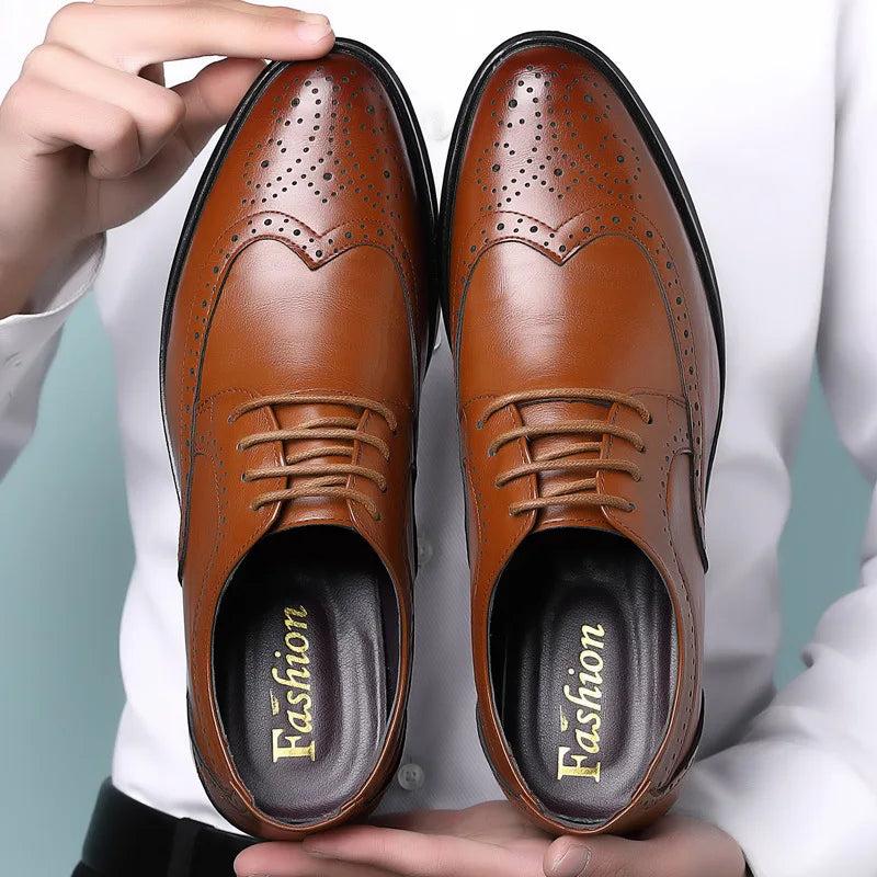 Men's Oxford Shoes Genuine Calfskin Leather