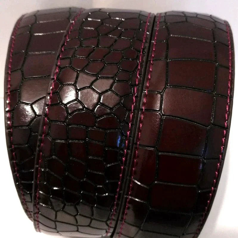 Men's Automatic Buckle Leather Belt - Leopard Sports Car Design