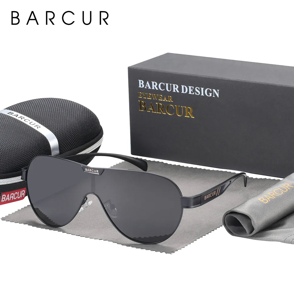 Stevvex men's polarized sunglasses with stainless steel frame, UV400 protection, and special-shaped eyewear design.