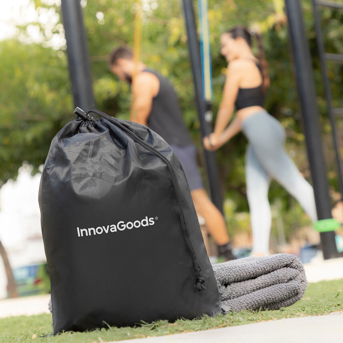 Set of Resistance Bands with Accessories and Exercise Guide Rebainer Bigbuy