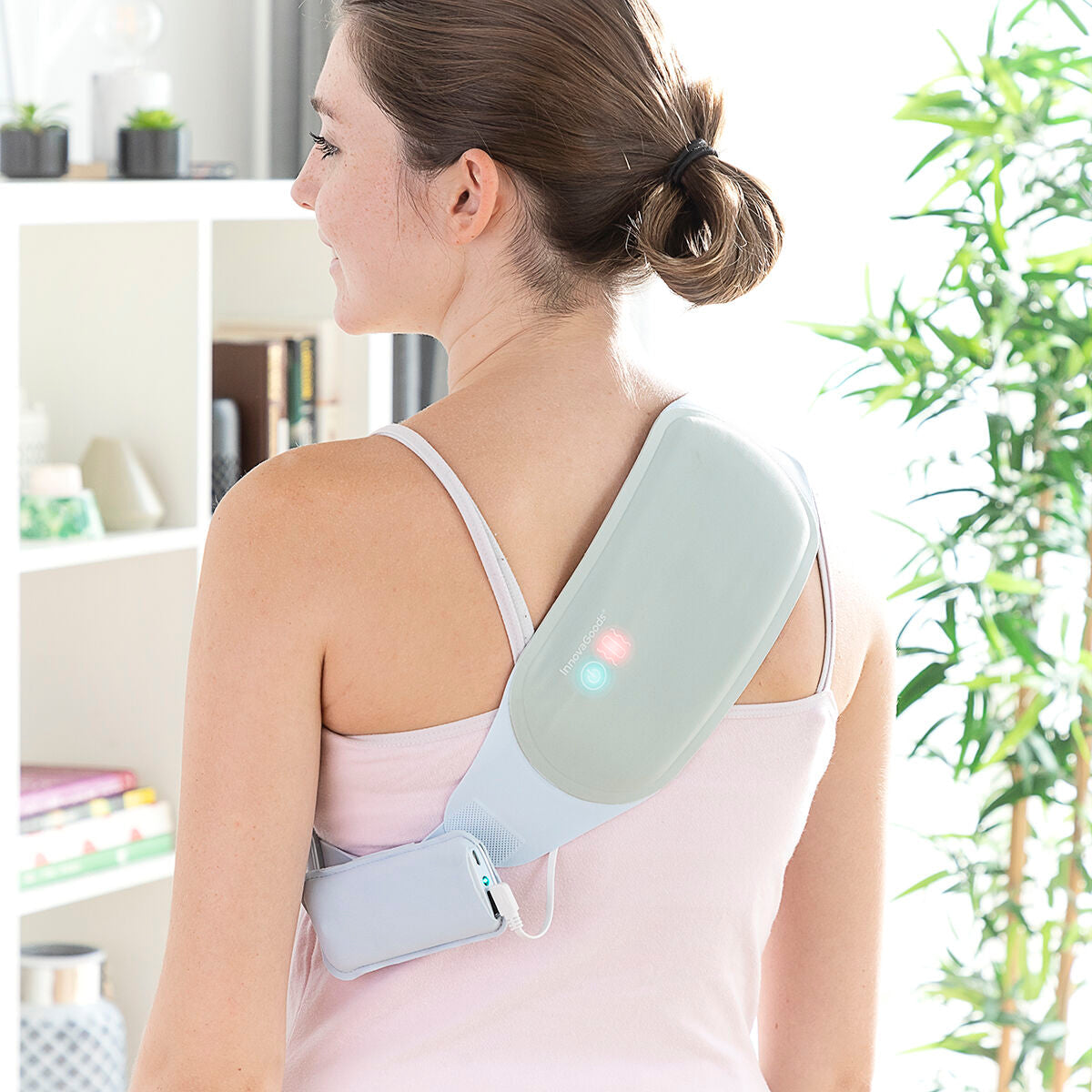 Rechargeable Wireless Massage and Heat Belt Beldisse InnovaGoods Bigbuy