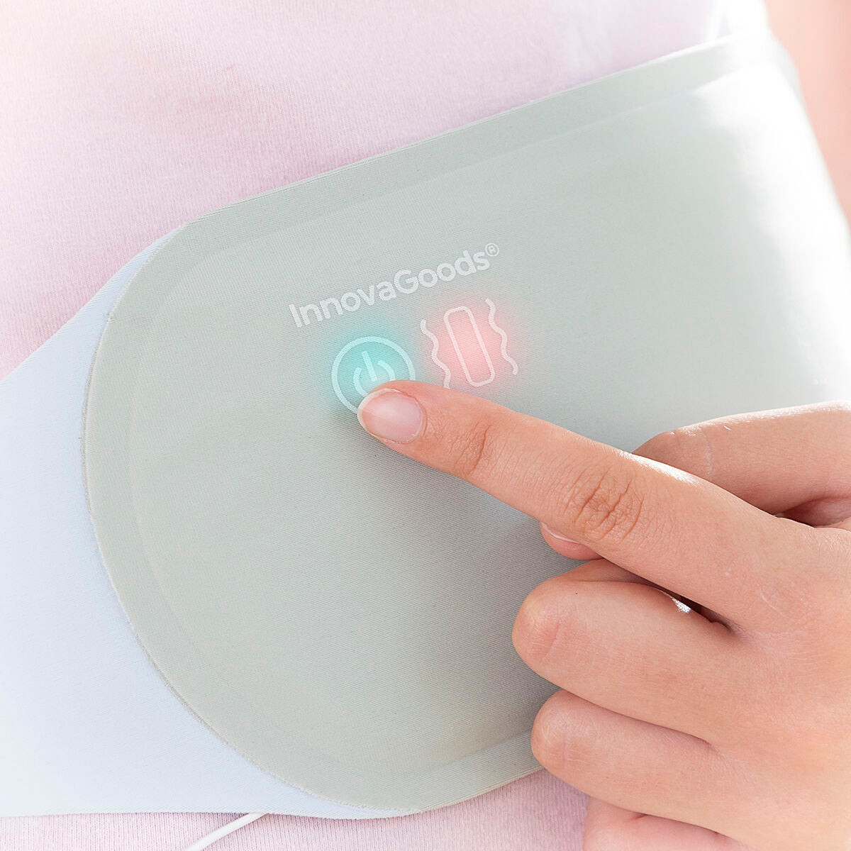 Rechargeable Wireless Massage and Heat Belt Beldisse InnovaGoods Bigbuy