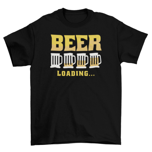 Beer drink loading in glasses t-shirt Turquoise Theseus