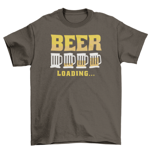 Beer drink loading in glasses t-shirt Turquoise Theseus