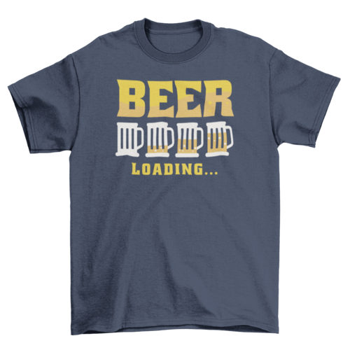 Beer drink loading in glasses t-shirt Turquoise Theseus