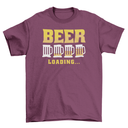 Beer drink loading in glasses t-shirt Turquoise Theseus