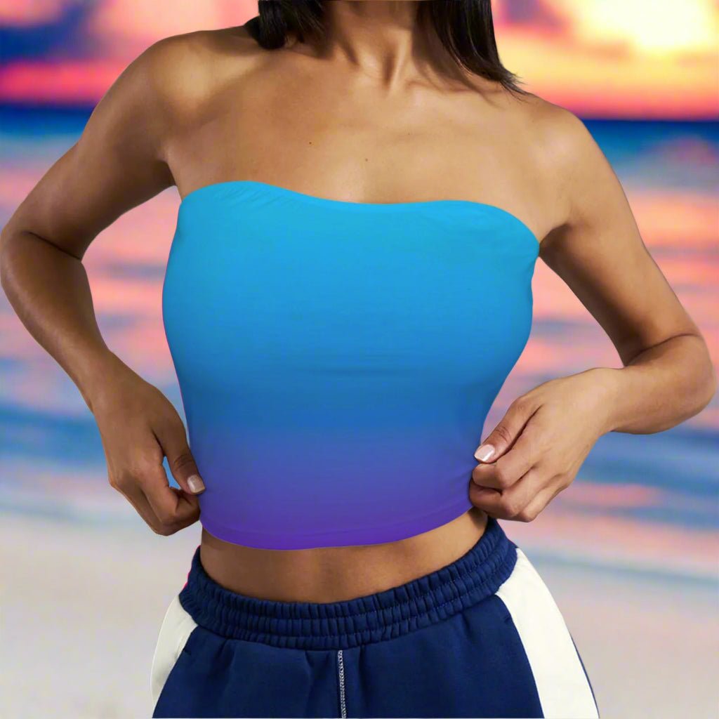 Medium Tall Tube Top 🌴 In 6 Tropical Ombré Colors