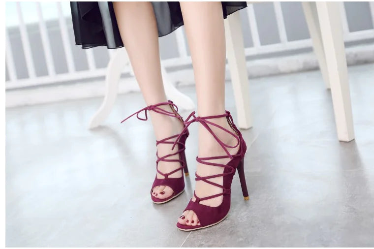 Roman high heel peep toe sandals for women featuring stylish design and trendy details by Trendy Attic Store01.