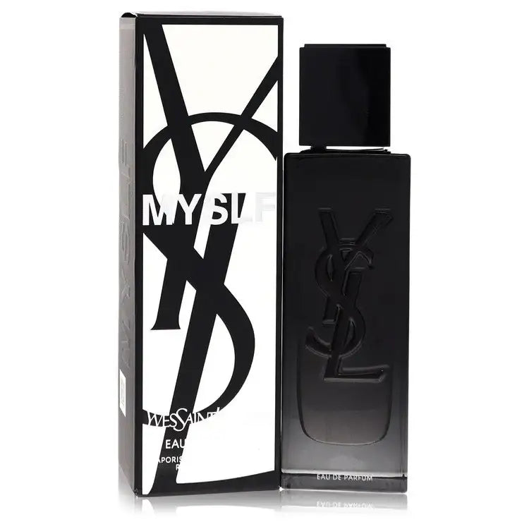 Yves Saint Laurent Myslf men's cologne by Gamer Scents, featuring the sleek bottle design and elegant packaging.