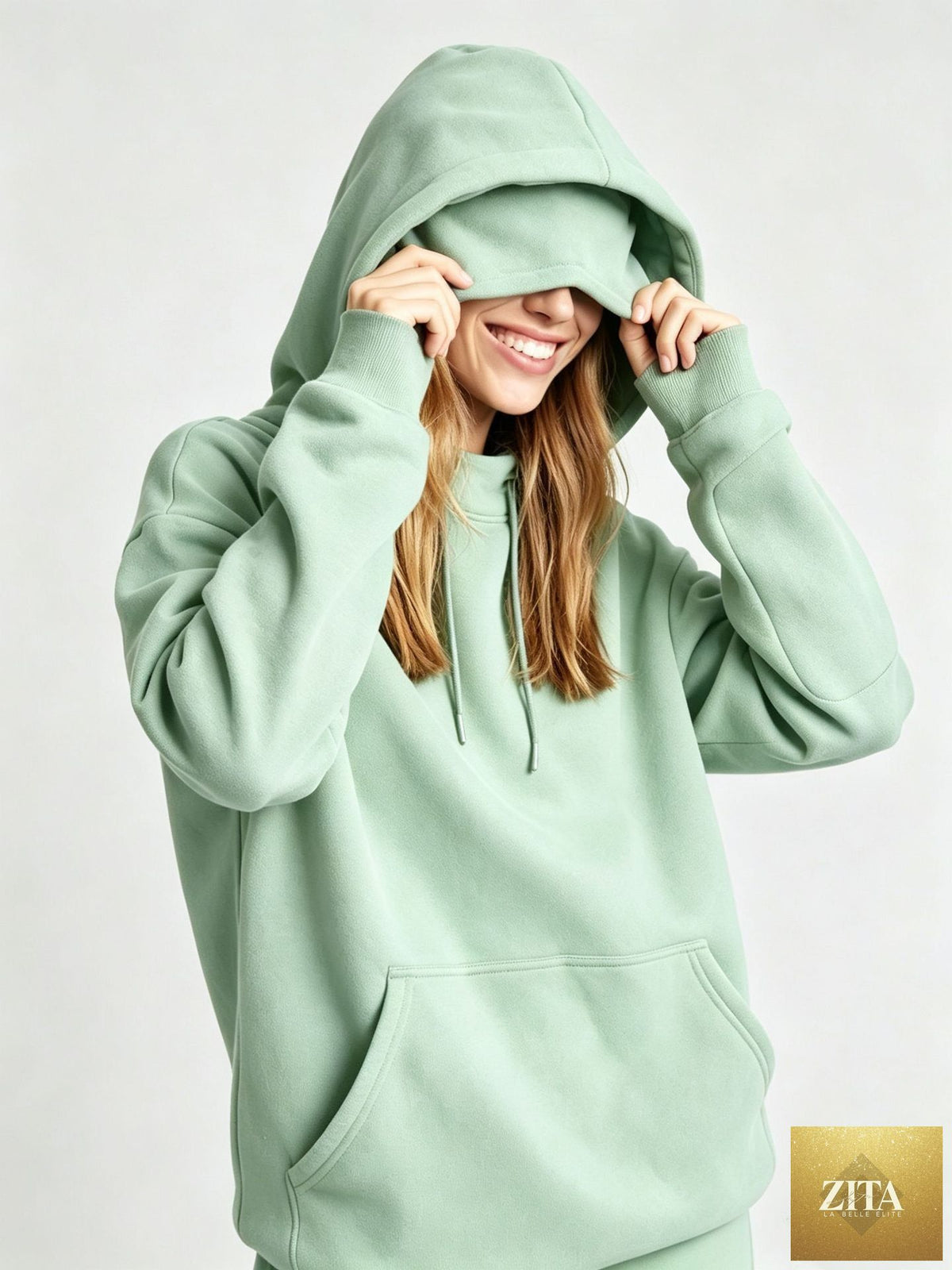 Women's Fleece-Lined Hooded Pullover Sweatshirt