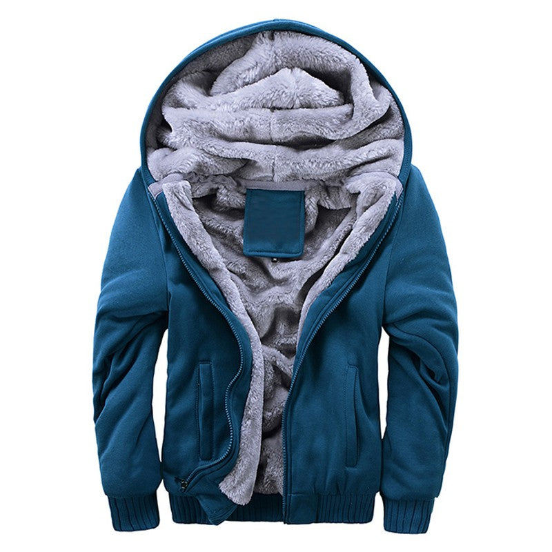 Men's FLIPSTYLEZLLC plus fleece sweater with hood, casual sport fleece jacket, featuring a cozy hood and relaxed fit.