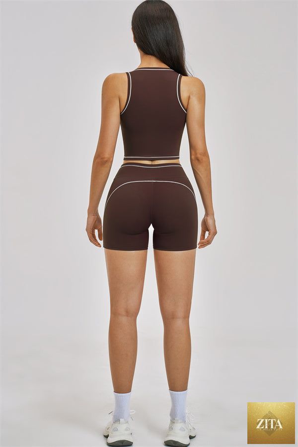 The Unbound Crop Top Shorts 2-Piece Set