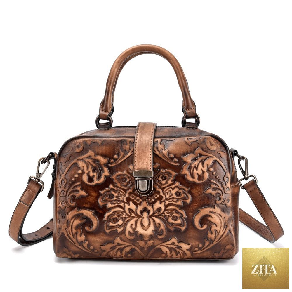 Crossbody Hand-rubbed Top-grain Leather Bag