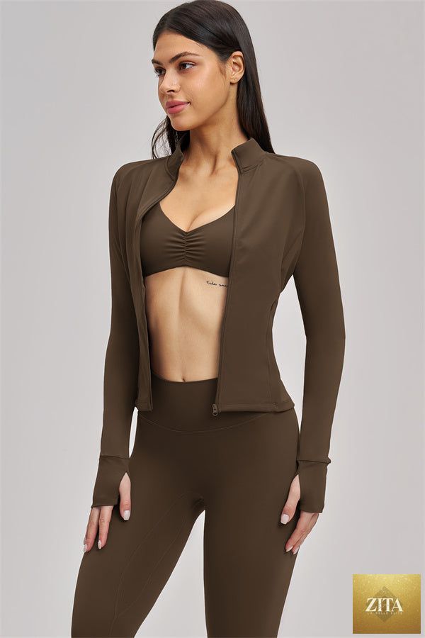 The Swoon Jacket Sports Bra Leggings 3-Piece Set