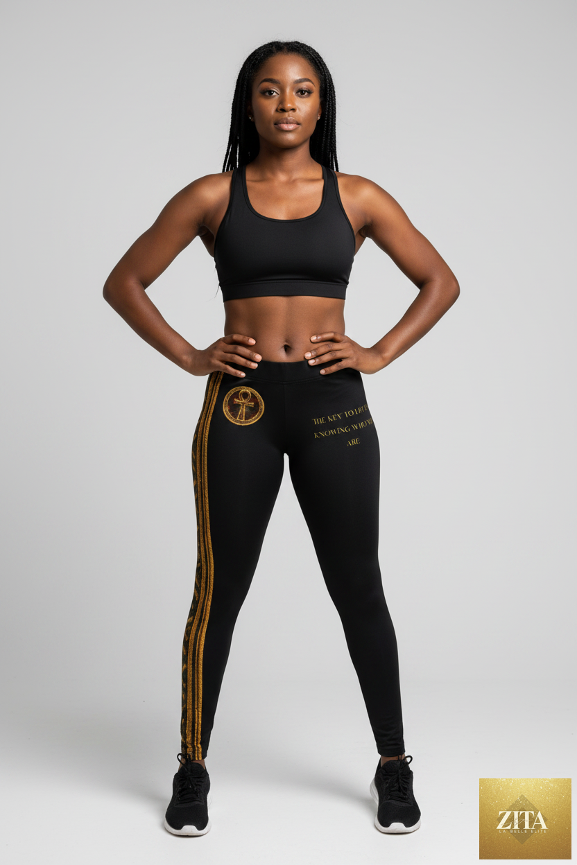 Ankh Energy High-Waist Stretch Leggings for Women