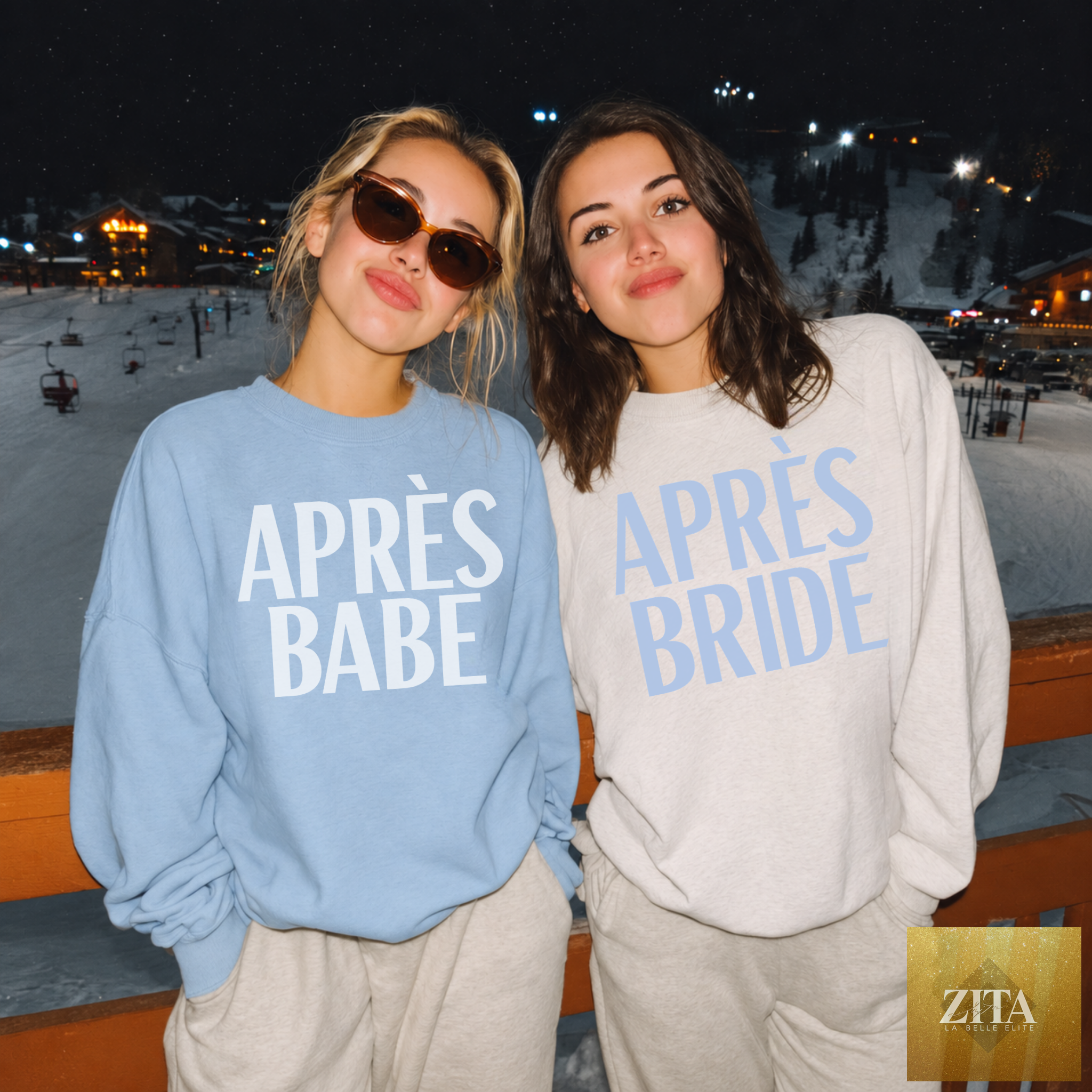 Après Babe Sweatshirt – Ski Bachelorette Party Crewneck